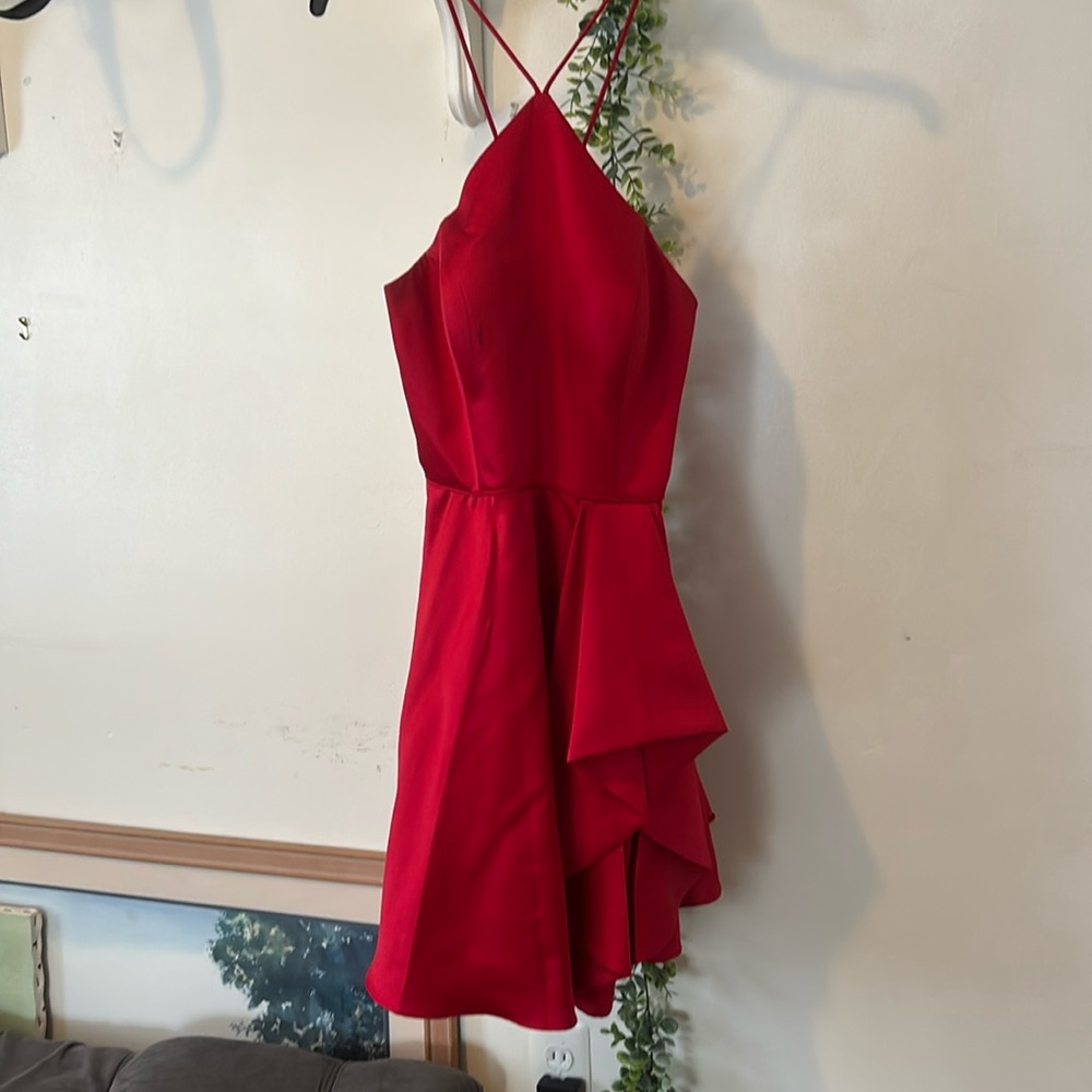 Red Sleeveless Prom Dress